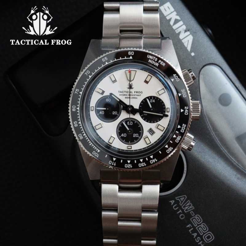 Tactical Frog 41mm Men's Chron - Solar Powered Watch ulasan dan harga
