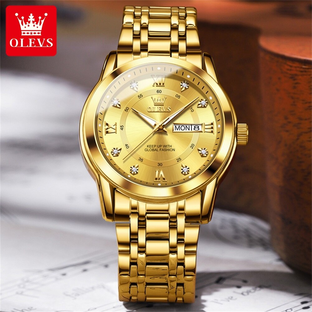 OLEVS Quartz Watch for Men Lux - Diesel Watches Smartwatch ulasan dan harga