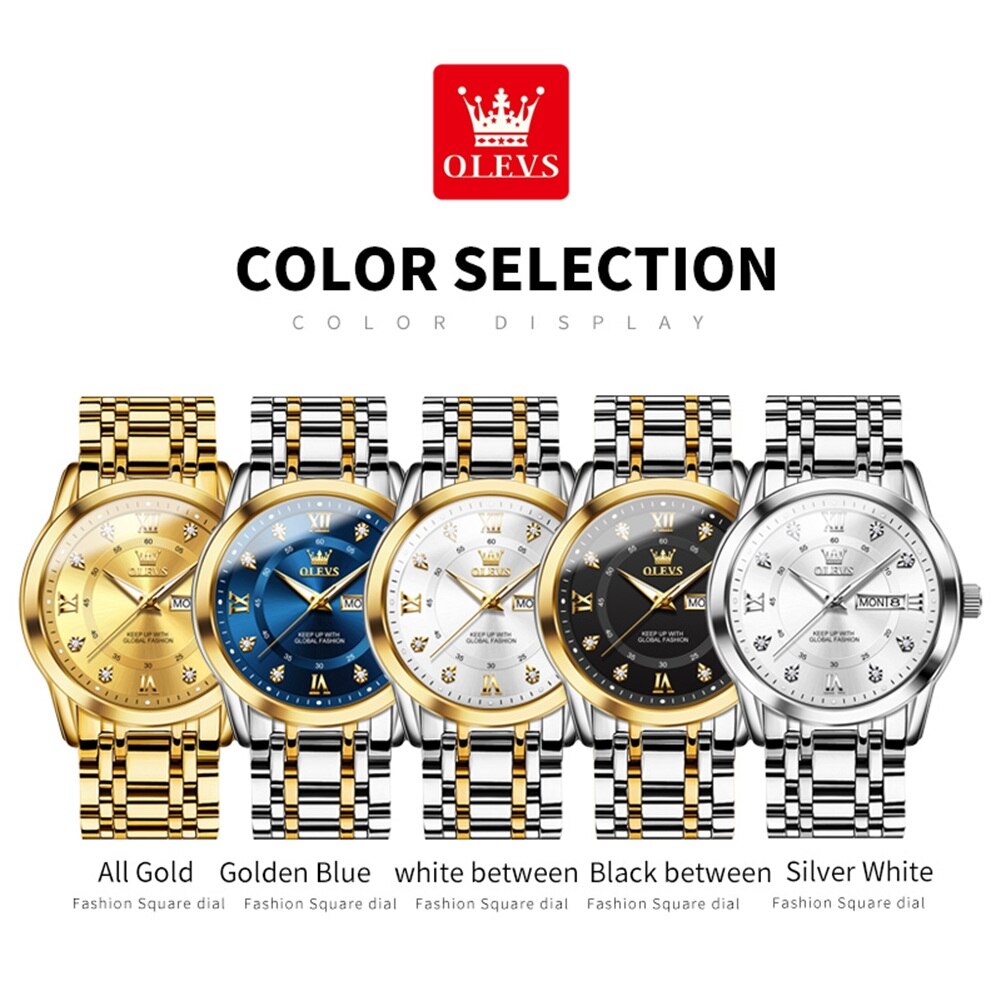 OLEVS Quartz Watch for Men Lux - Diesel Watches Smartwatch ulasan dan harga