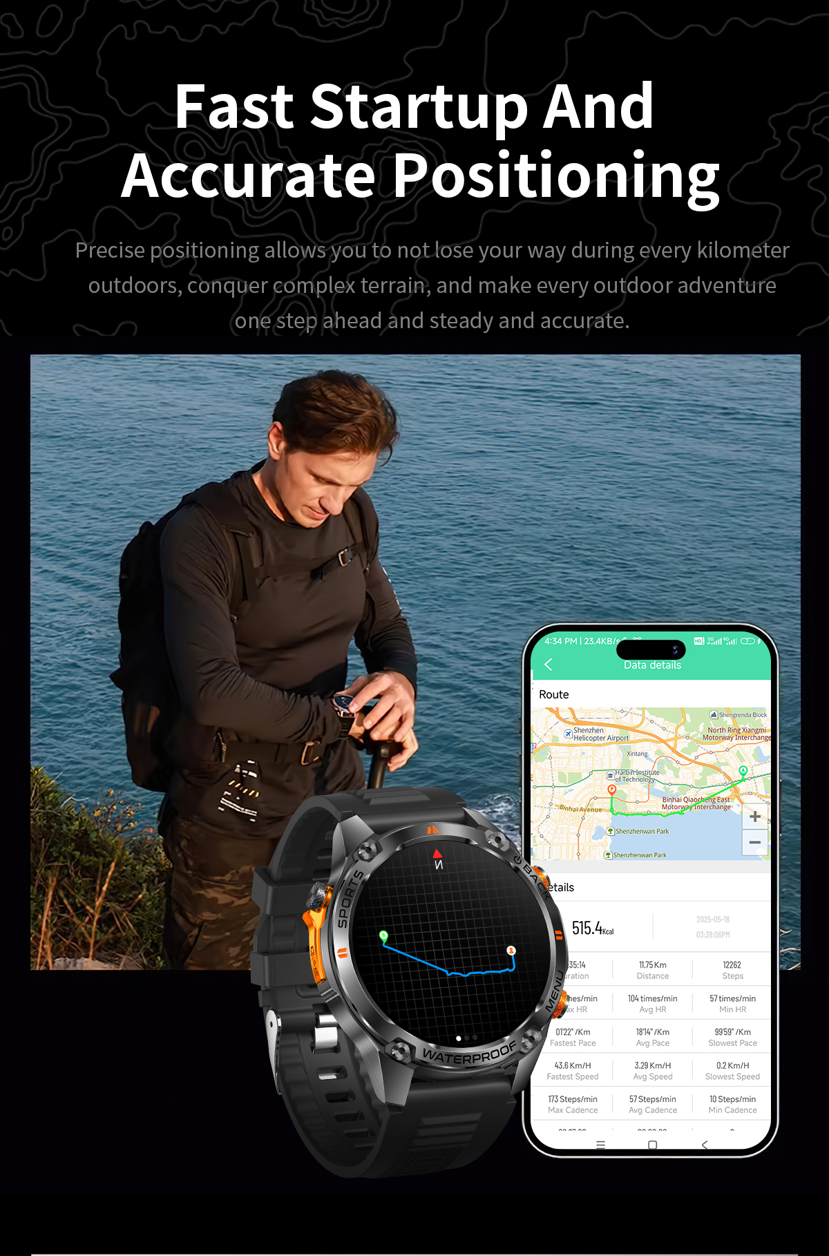VWAR New GPS Smart Watch Men 1 - Watch Vs Smartwatch ulasan dan harga