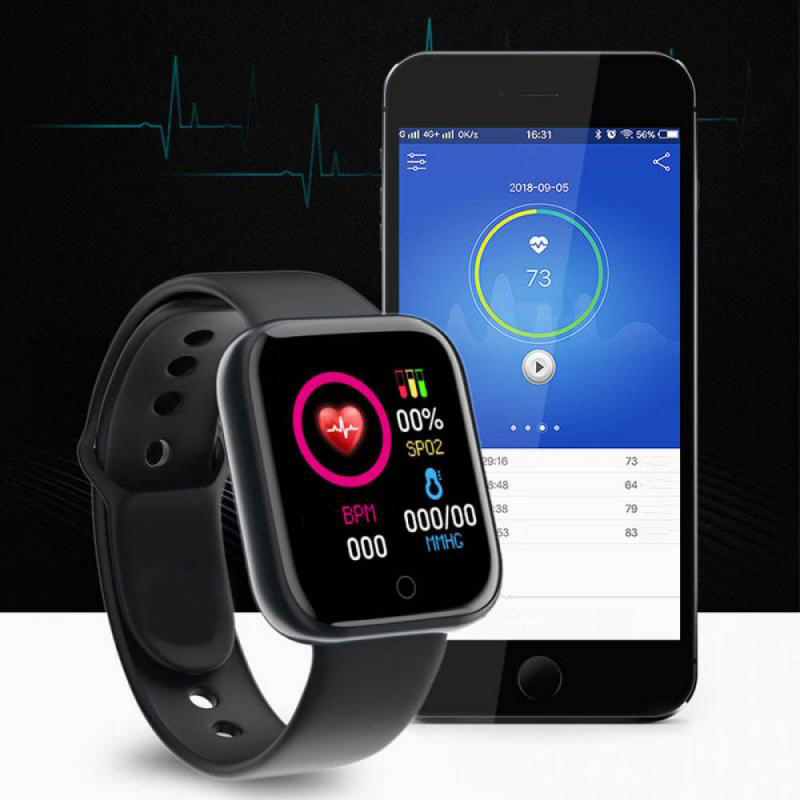 Men Smart Watches Color Screen - Watch Smart Y68 ulasan dan harga