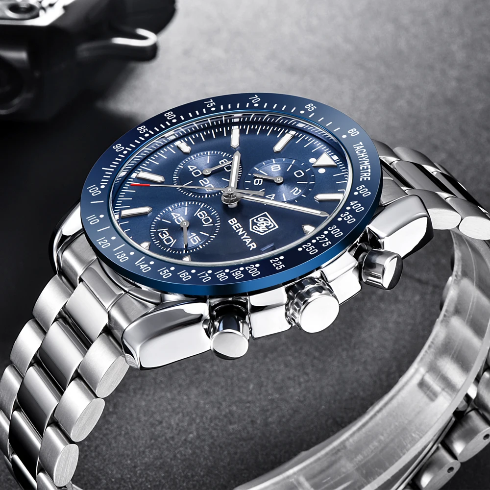 Men Watch BENYAR Top Brand Lux - Smartwatch Branded Watches For Men ulasan dan harga