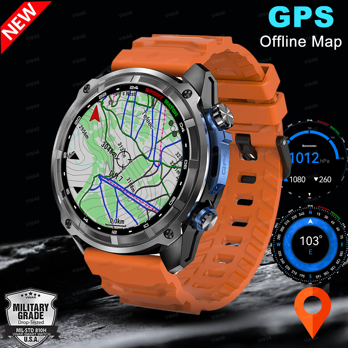 2025 NEW GPS Smart Watch with  - Watch Vs Smartwatch ulasan dan harga