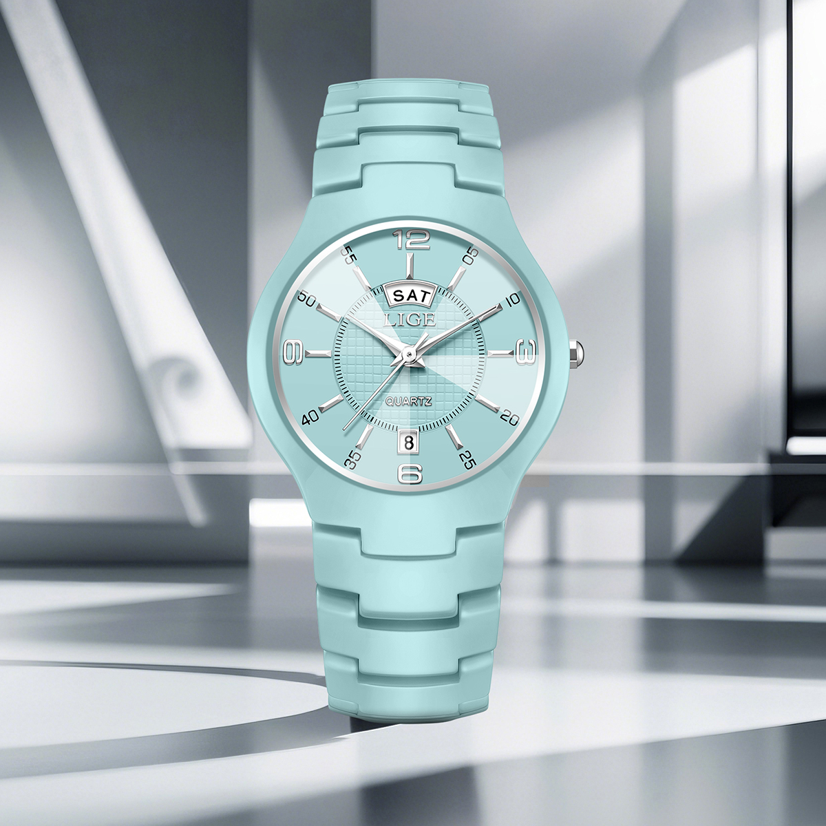 LIGE Luxury Elegant Quartz Wom - Luxury Ceramic Watch ulasan dan harga