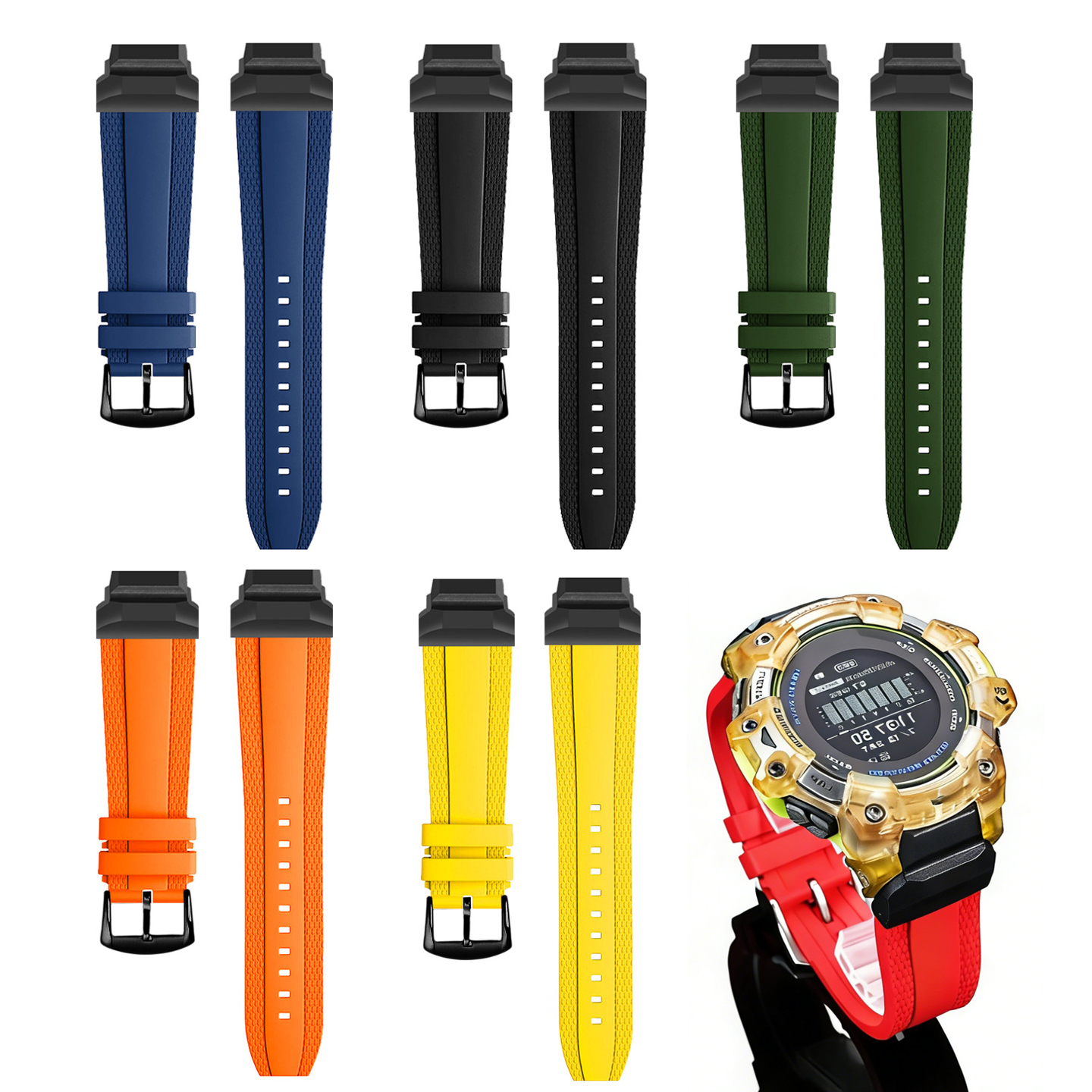 Modified Waterproof Fluorine R - Smartwatch Casio Watches For Men ulasan dan harga