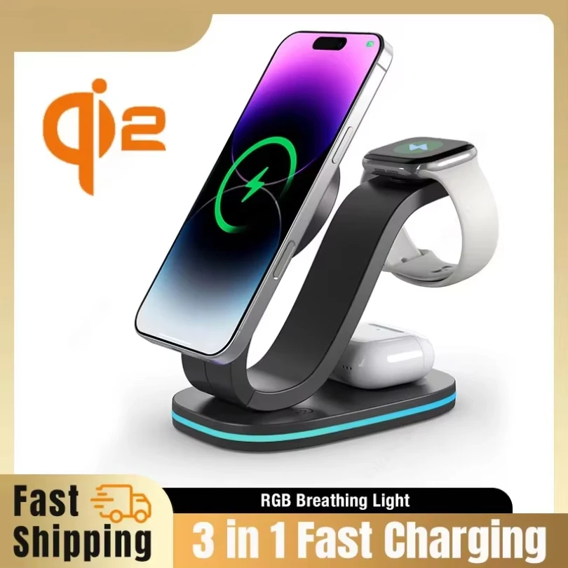qi2 3 in 1 Magnetic Wireless C - Watch 7 Smartwatch Iphone ulasan dan harga