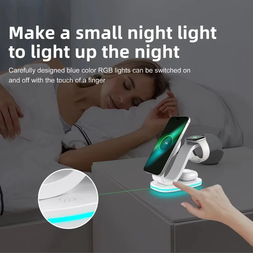 qi2 3 in 1 Magnetic Wireless C - Watch 7 Smartwatch Iphone ulasan dan harga