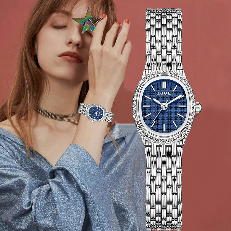 LIGE Fashion Luxury Quartz Wom - Ladies Fashion Watch ulasan dan harga