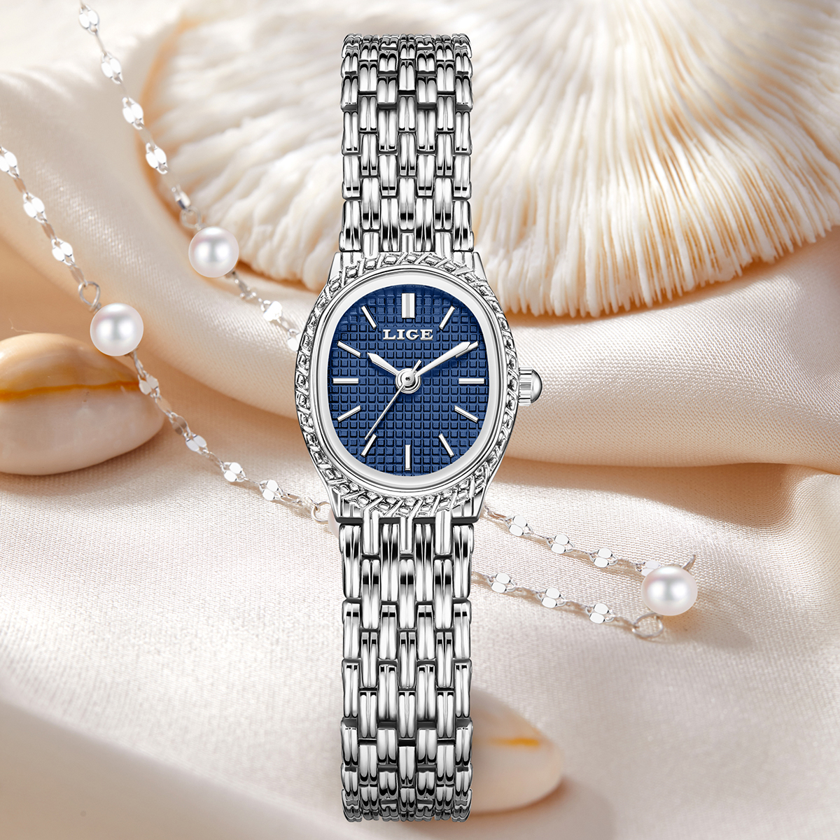 LIGE Fashion Luxury Quartz Wom - Ladies Fashion Watch ulasan dan harga