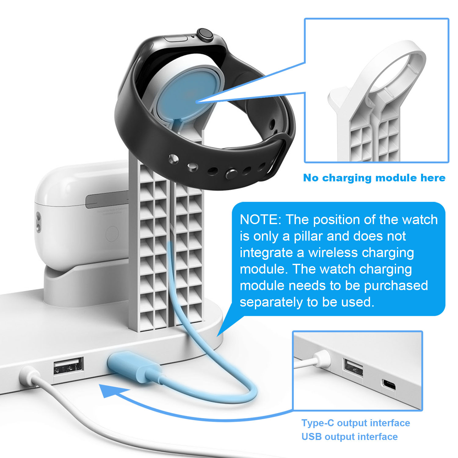 7 in 1 Wireless Chargers Stand - Watch 7 Smartwatch Iphone ulasan dan harga