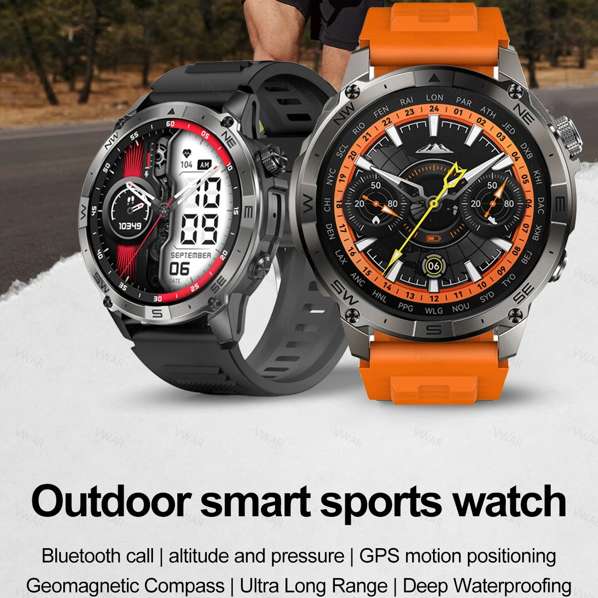 VWAR GPS Smart Watch 1.43” HD  - Watch Vs Smartwatch ulasan dan harga