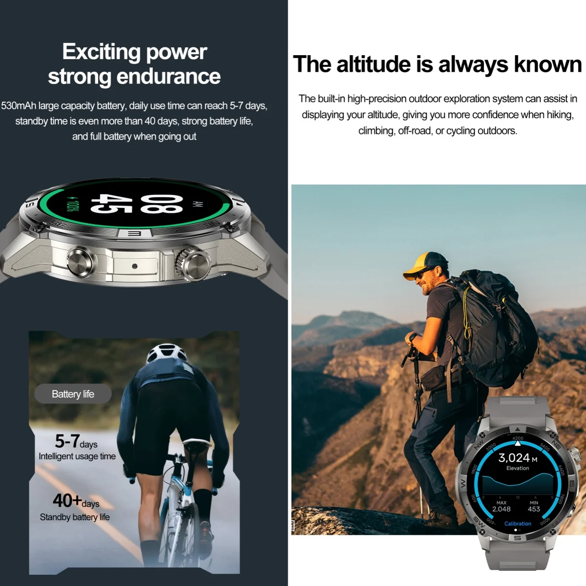 VWAR GPS Smart Watch 1.43” HD  - Watch Vs Smartwatch ulasan dan harga
