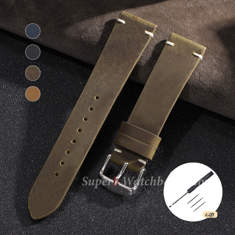 Handmade Stitching Cowhide Str - Omega Watches Smartwatch ulasan dan harga