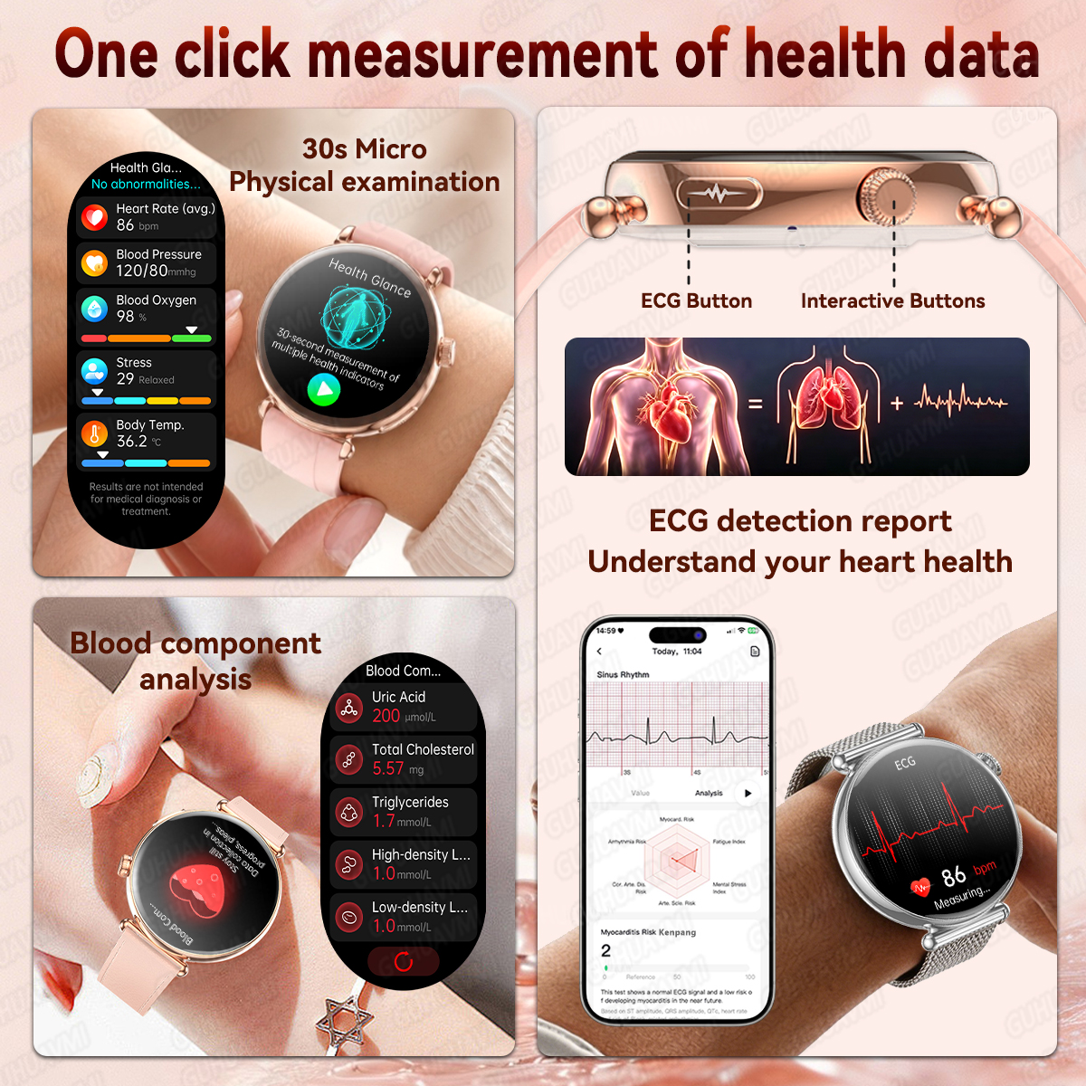 2026 New Women Health SmartWat - Smartwatch Watches For Women With Gps ulasan dan harga