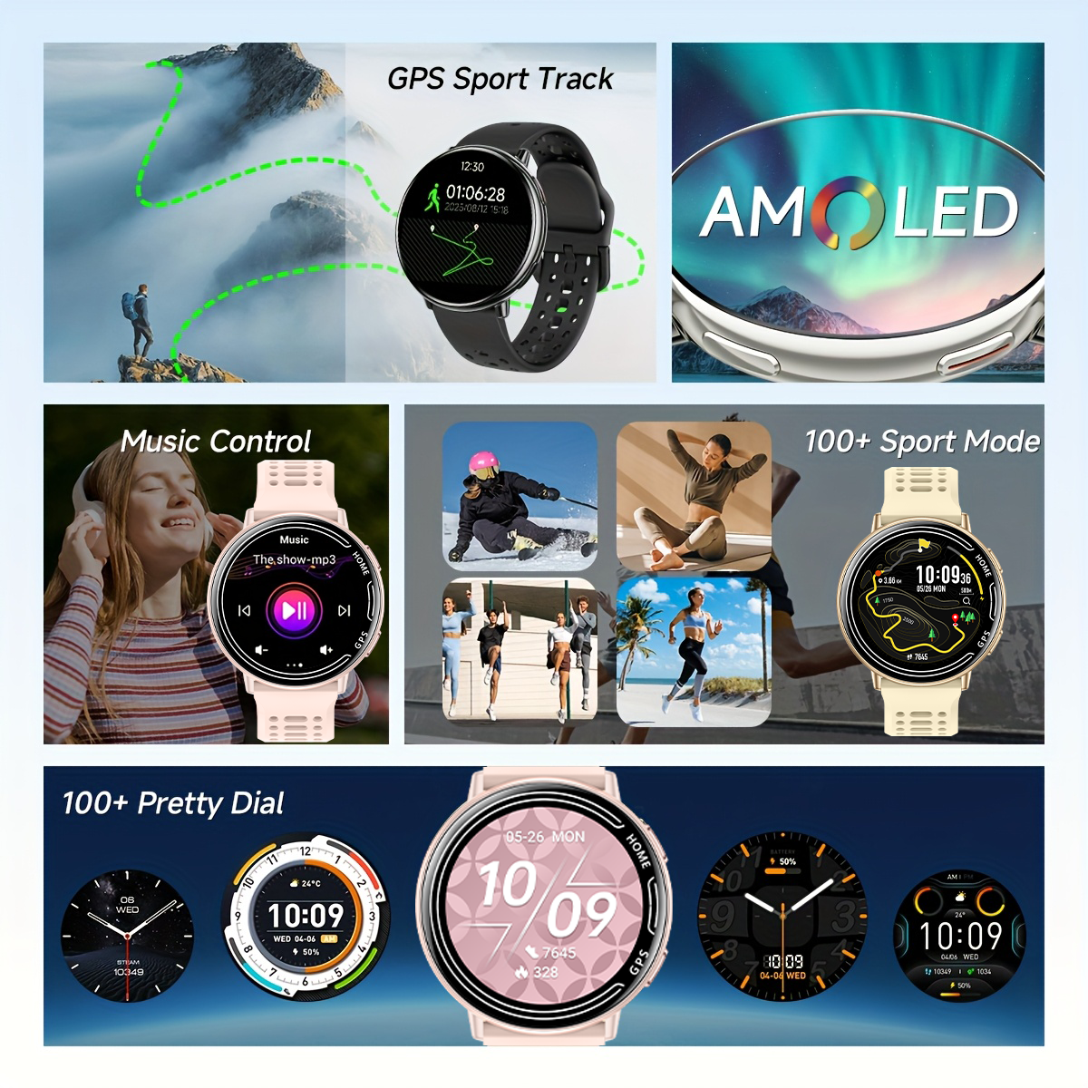 New hot GPS smartwatch 1.43 AM - Smartwatch Watches For Women With Gps ulasan dan harga