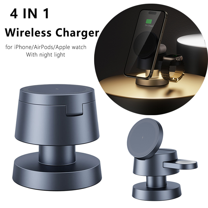 3 in 1 Wireless Charger For iP - Watch 7 Smartwatch Iphone ulasan dan harga