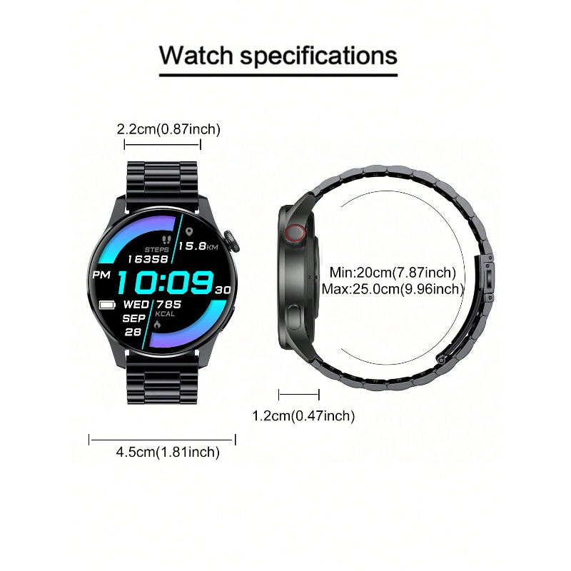 Unisex Multifunctional Round T - Watch 7 Smartwatch Iphone ulasan dan harga