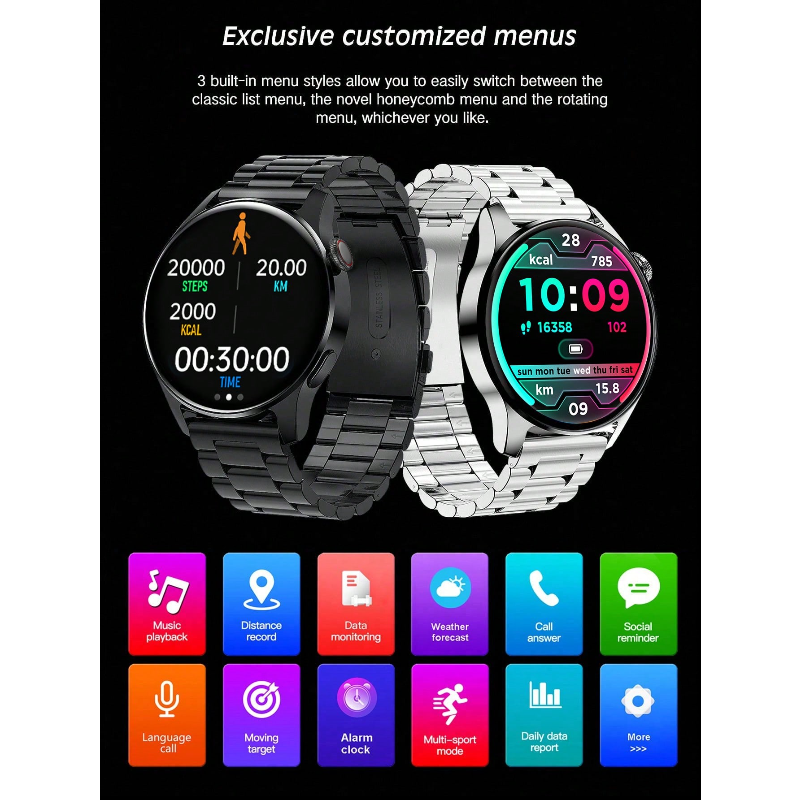 Unisex Multifunctional Round T - Watch 7 Smartwatch Iphone ulasan dan harga