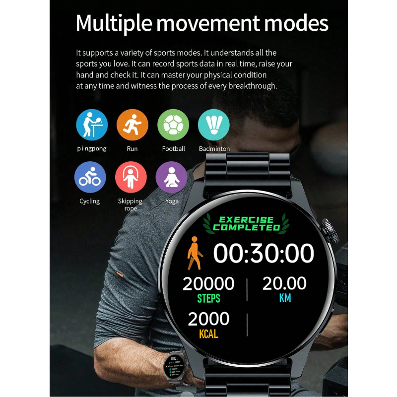Unisex Multifunctional Round T - Watch 7 Smartwatch Iphone ulasan dan harga