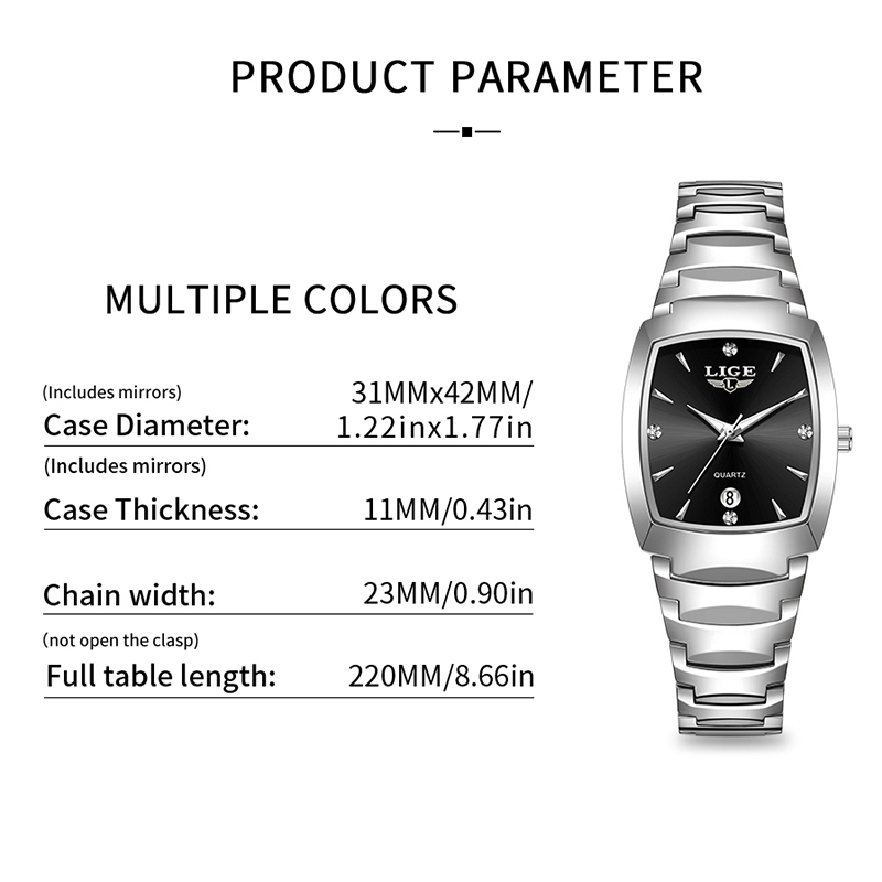 LIGE Watch women Business Luxu - Ladies Fashion Watch ulasan dan harga