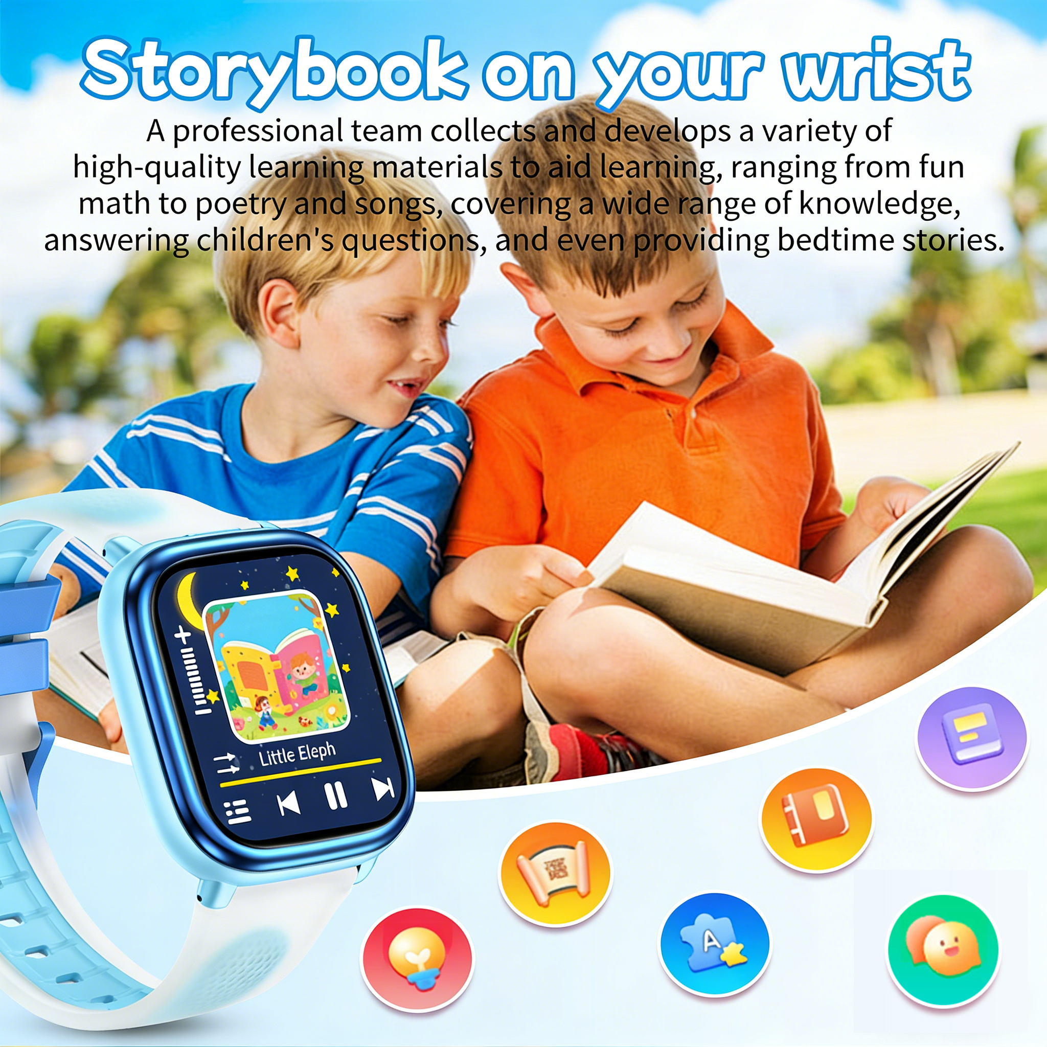 New Kids Study Smart Watch 1.8 - Smartwatch Watches Best Gift For Boys ulasan dan harga