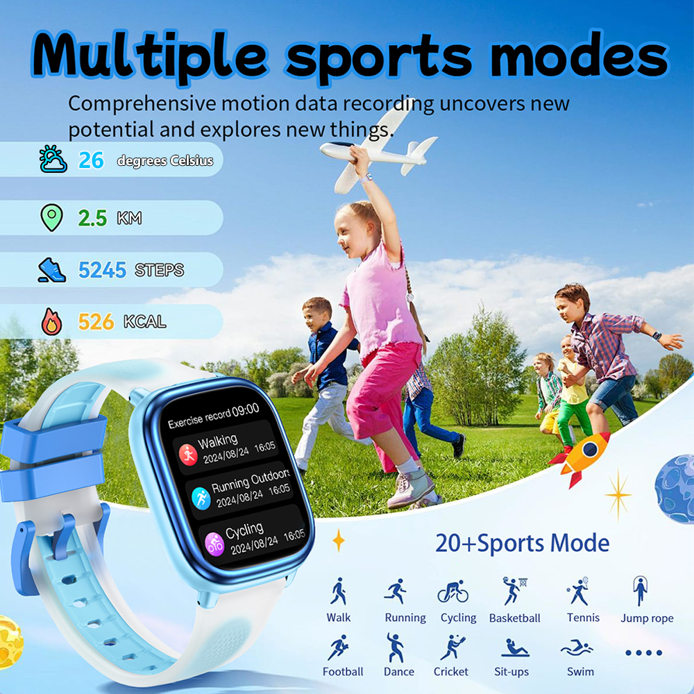 New Kids Study Smart Watch 1.8 - Smartwatch Watches Best Gift For Boys ulasan dan harga