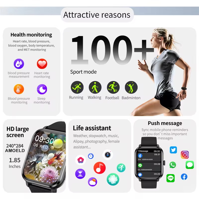 2026 New High end Sports Fitne - Smartwatch Watches For Women With Gps ulasan dan harga