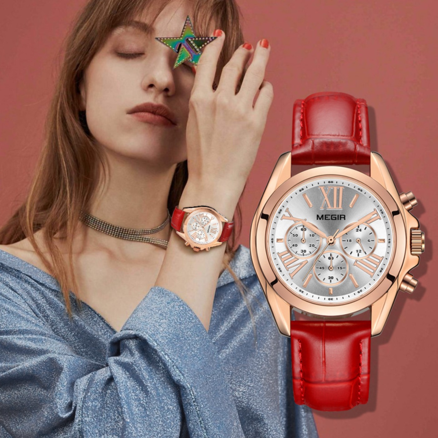 MEGIR New Luxury Leather Watch - Ladies Fashion Watch ulasan dan harga