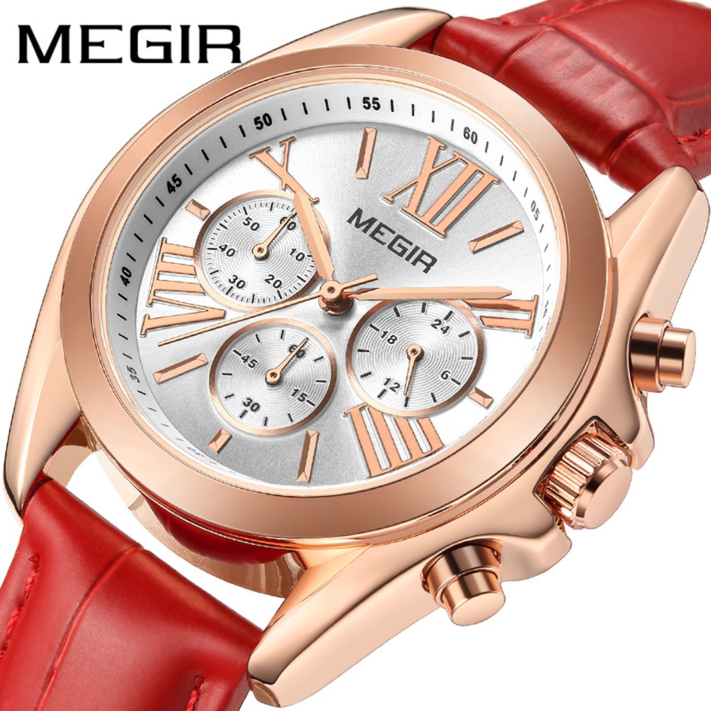 MEGIR New Luxury Leather Watch - Ladies Fashion Watch ulasan dan harga