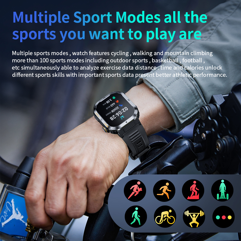 Military Smart Watch for Men w - Smartwatch Iphone Watch For Men ulasan dan harga