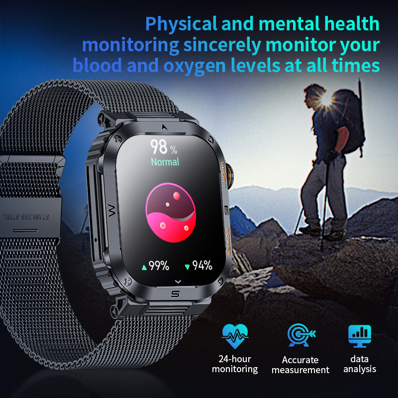 Military Smart Watch for Men w - Smartwatch Iphone Watch For Men ulasan dan harga