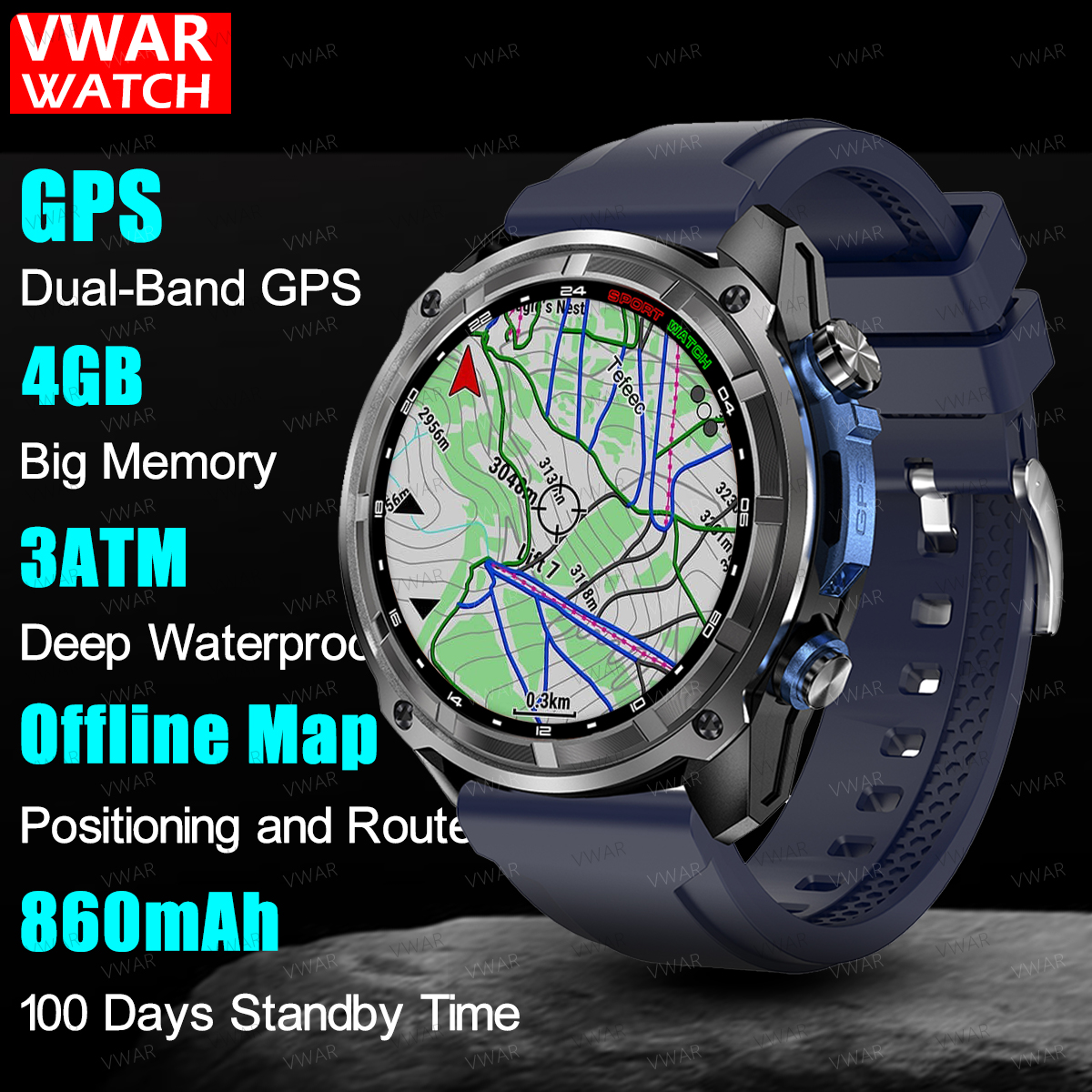 VWAR DTG1 GPS Smart Watch 6 Sa - Watch Vs Smartwatch ulasan dan harga