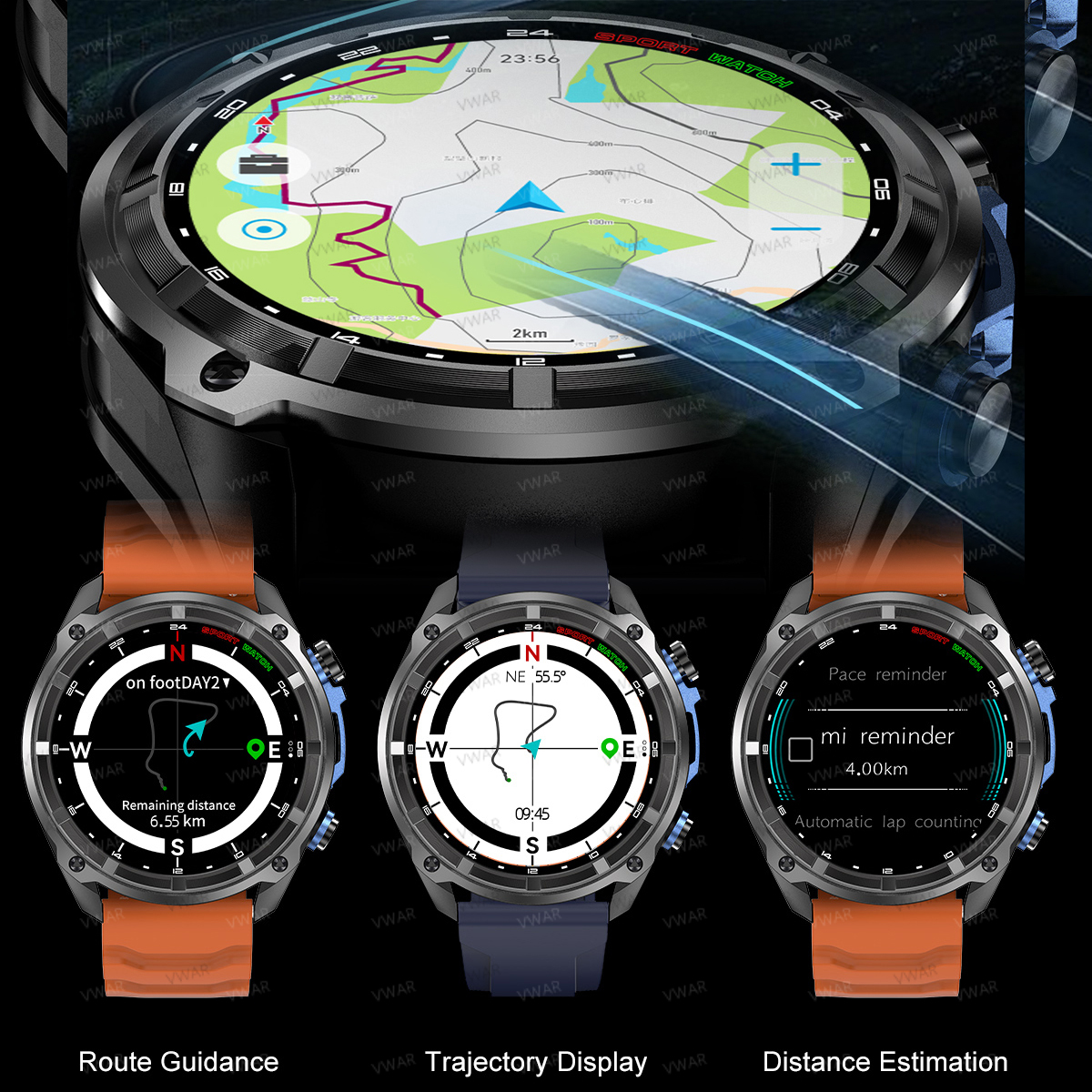 VWAR DTG1 GPS Smart Watch 6 Sa - Watch Vs Smartwatch ulasan dan harga