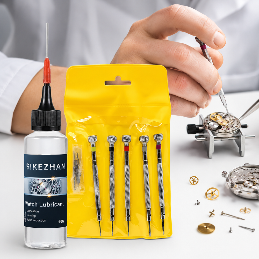 5Pcs Watch Repair Tool Kit & P - Watch Lubricant Oil ulasan dan harga