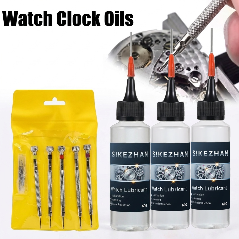 5Pcs Watch Repair Tool Kit & P - Watch Lubricant Oil ulasan dan harga