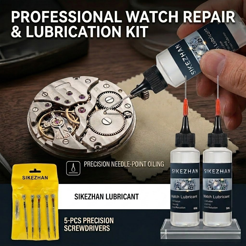 5Pcs Watch Repair Tool Kit & P - Watch Lubricant Oil ulasan dan harga