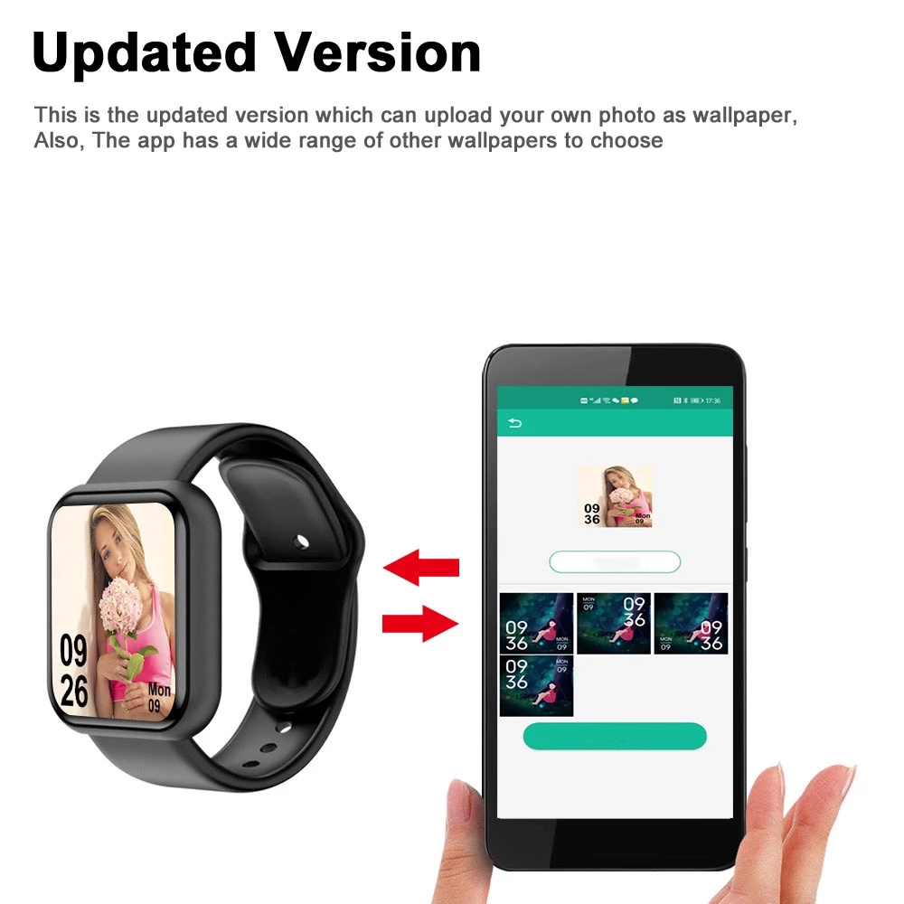 Men Watch Electronic Fitness B - Watch Smart Y68 ulasan dan harga