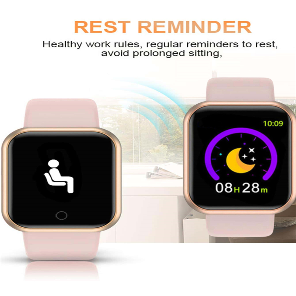 Men Watch Electronic Fitness B - Watch Smart Y68 ulasan dan harga