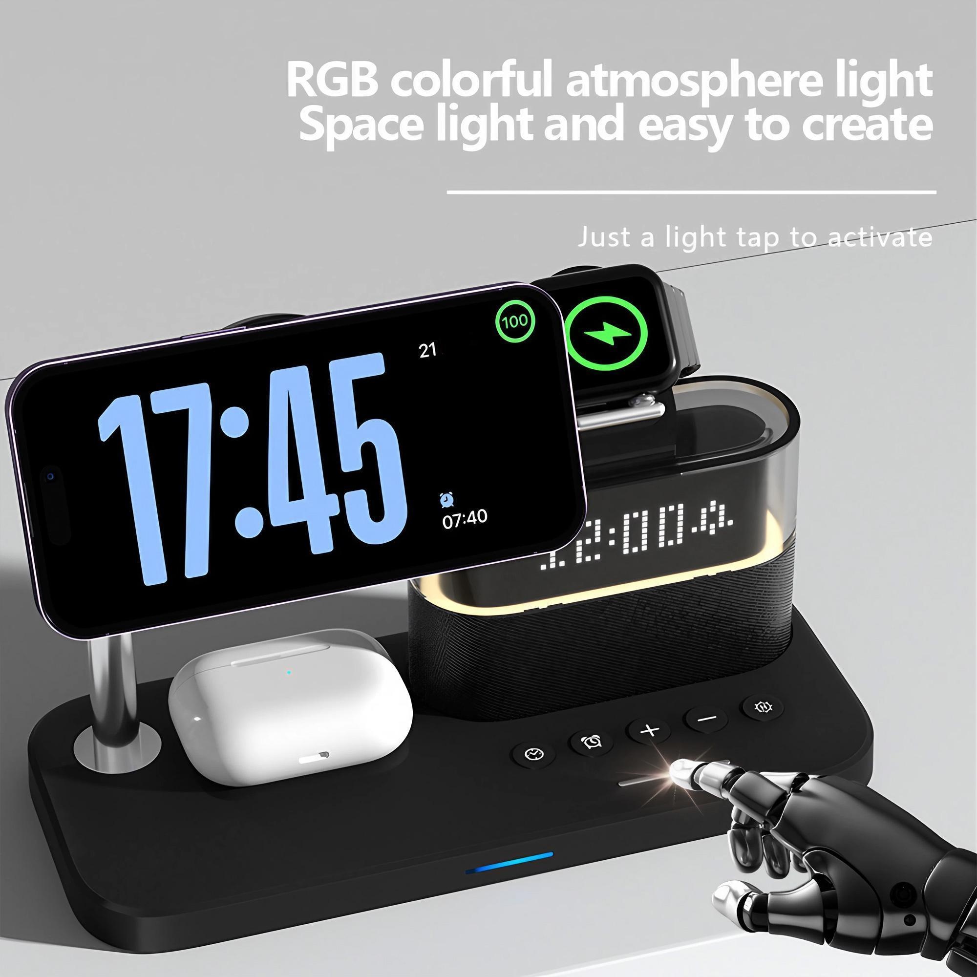 15W Fast Wireless Charger 3 in - Watch 7 Smartwatch Iphone ulasan dan harga