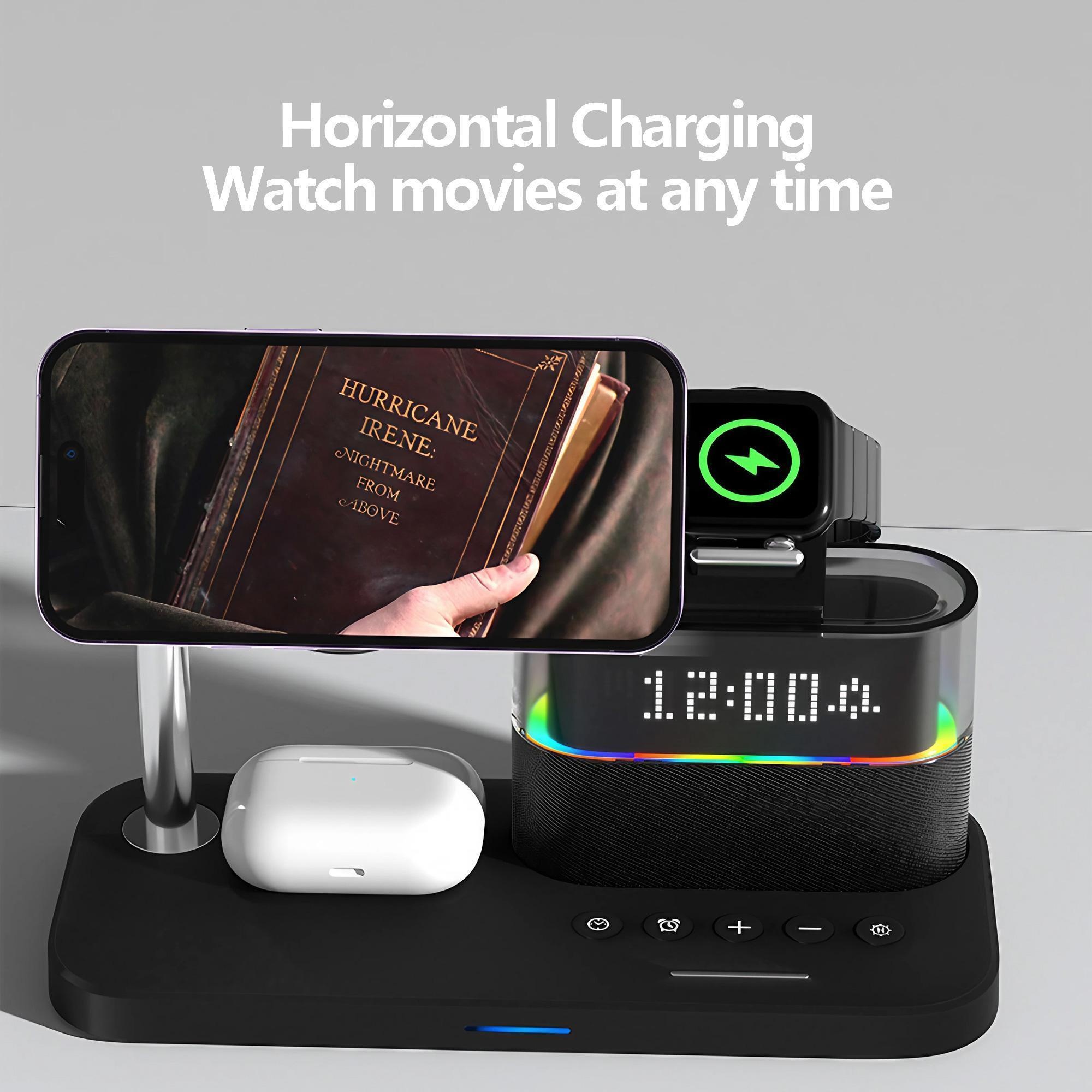 15W Fast Wireless Charger 3 in - Watch 7 Smartwatch Iphone ulasan dan harga