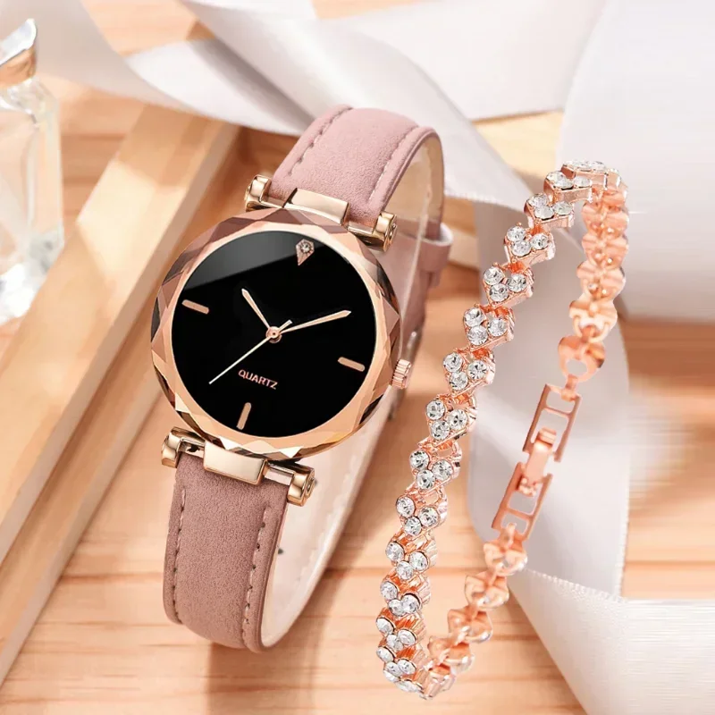2PCS Set Luxury Watch Women Br - Ladies Fashion Watch ulasan dan harga