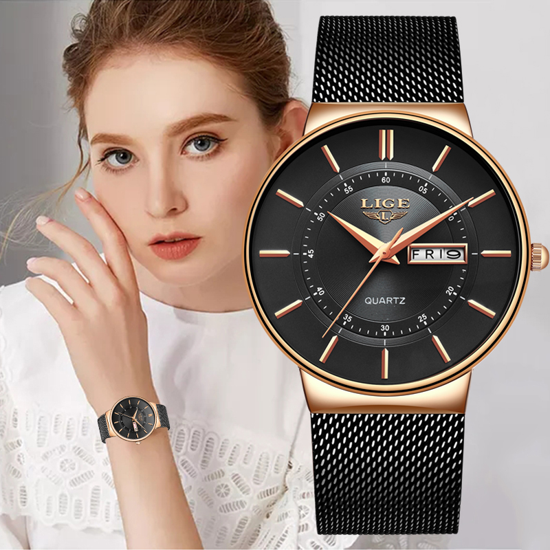 LIGE Women Watches Luxury Bran - Ladies Fashion Watch ulasan dan harga