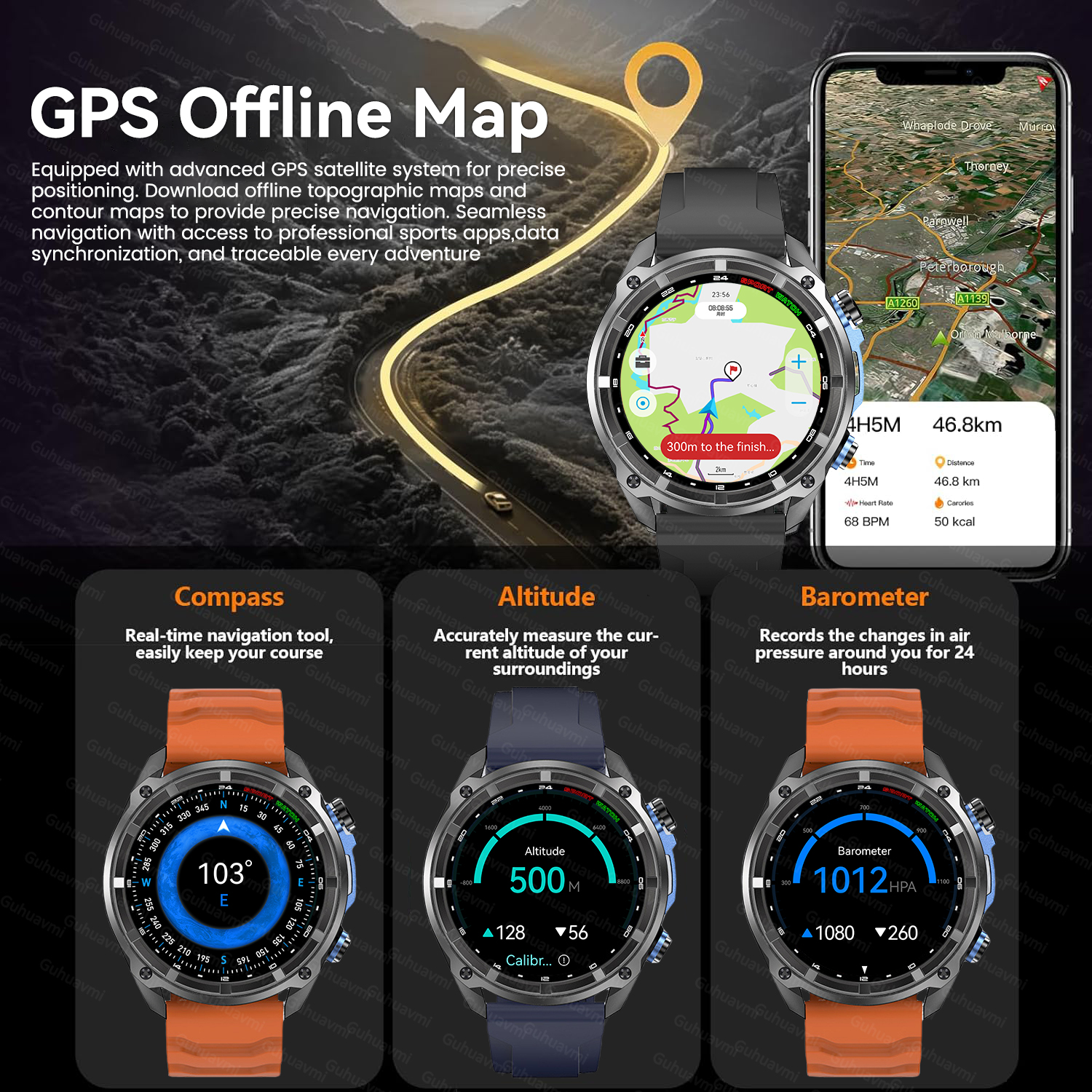 New Military Men  Accuracy GPS - Smartwatch Branded Watches For Men ulasan dan harga