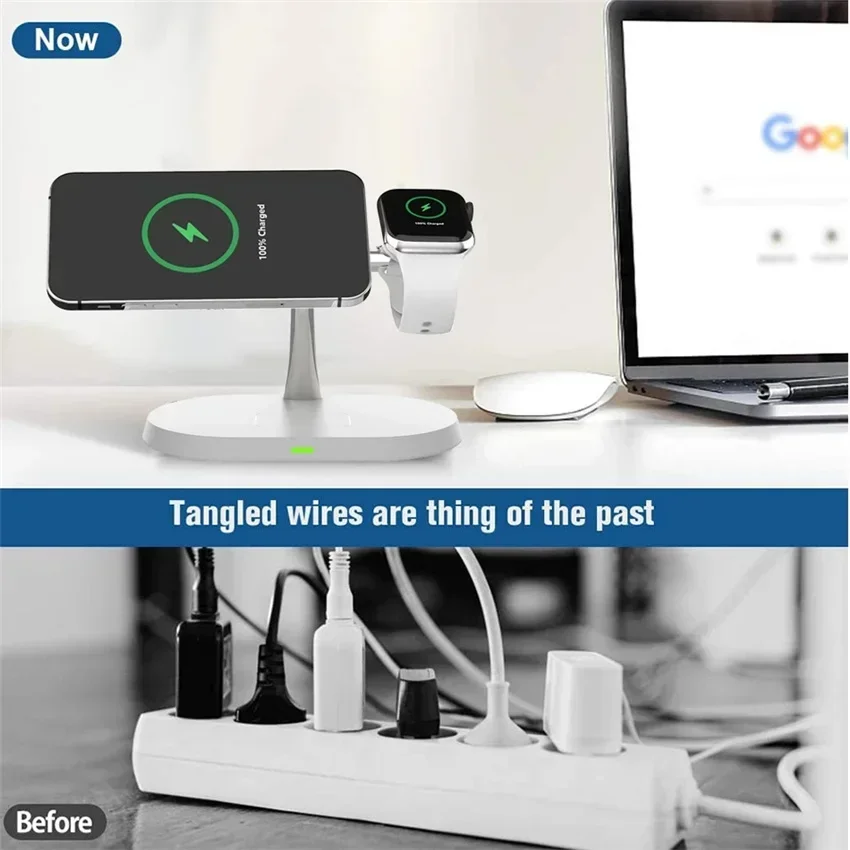 Magnetic Wireless Charger Stan - Watch 7 Smartwatch Iphone ulasan dan harga