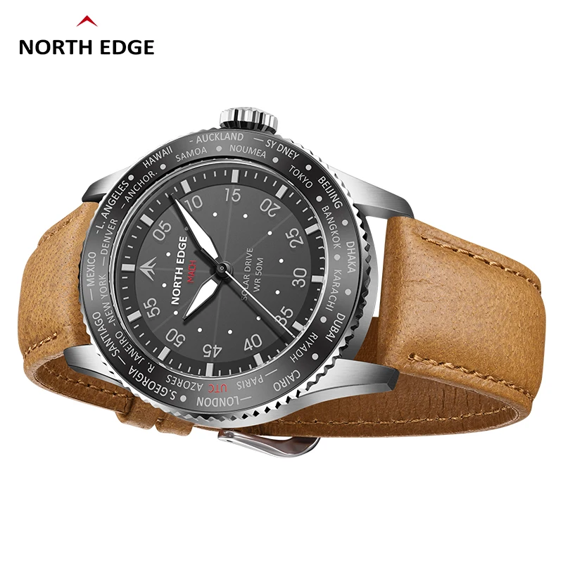 NORTH EDGE MACH Solar Power Qu - Solar Powered Watch ulasan dan harga