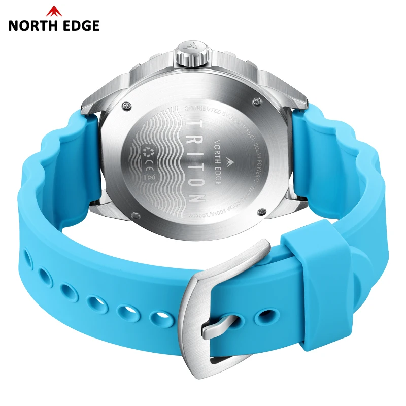 2026 New NORTH EDGE TRITON Sol - Solar Powered Watch ulasan dan harga