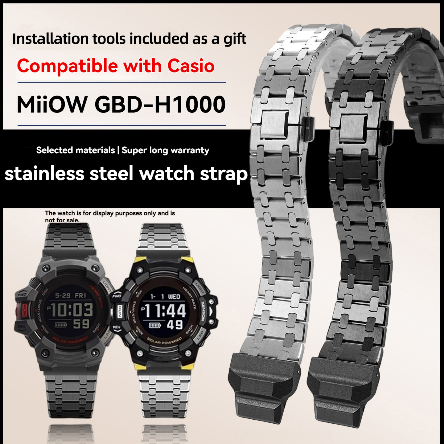 Modified metal stainless steel - Smartwatch Casio Watches For Men ulasan dan harga