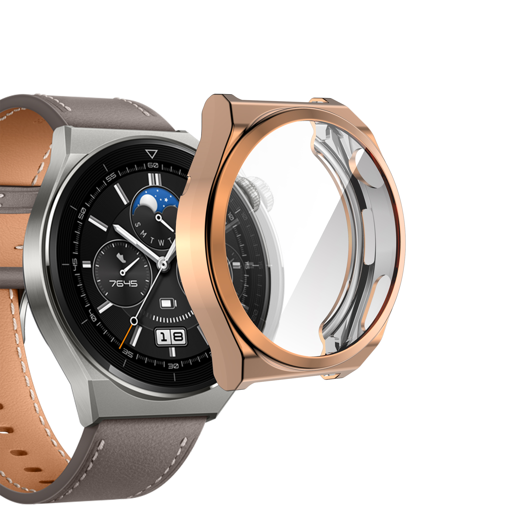 Plating Soft TPU Protective Co - Smartwatch Watch Huawei ulasan dan harga