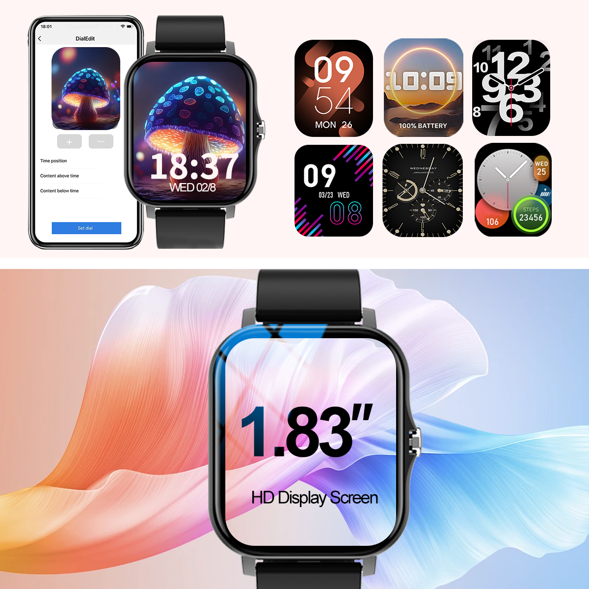 Smart watch, call, message rem - Smartwatch Iphone Watch For Men ulasan dan harga