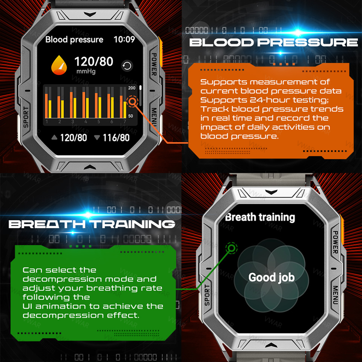 Tactical Smart Watch VWAR TANK - Watch Vs Smartwatch ulasan dan harga